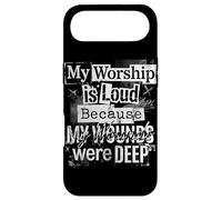 Grunge Faith My Worship Is Loud Christian Pastors Typography Case for iPhone Air