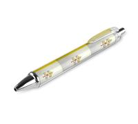 Grunge Flag of The Vatican City Retractable Ballpoint Pens 0.5mm Fine Rollerball Pen Smooth Writing Gel Ink for Office 1 PCS AS PIC 1