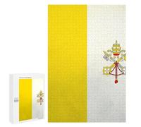 Grunge Flag of The Vatican City Stylish Adults Jigsaw Puzzle Funny Wooden Educational Game Art Home Decor