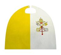 Grunge Flag of The Vatican City Stylish Halloween Cape Funny Cosplay Costume Robe Party Cloak for Unisex