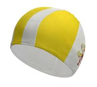Grunge Flag of The Vatican City Unisex Swimming Cap Elastic Comfort Shower Caps Fits All Hair Swim Accessories