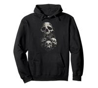 Grunge Horror Skulls Dark Alternative Graphic Alt Skull Pullover Hoodie