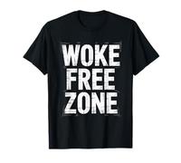 Grunge Look Woke Free Zone Vintage Edgy Protest Style T-Shirt