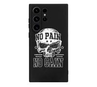 Grunge No Pain No Gain Camouflage Hard Case Compatible with Galaxy S23 S23 Plus S23 Ultra TPU Cover for Men Women