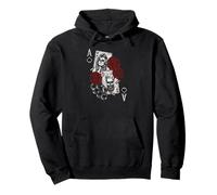 Grunge Poker Style :-: King And Queen Spades Design Pullover Hoodie