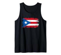 Grunge Puerto Rican Flag Distressed Puerto Rico Heritage Tank Top