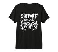 Grunge Reading Support Your Local Library Halloween Costume Premium T-Shirt