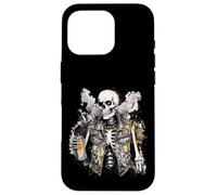 Grunge Rock Skeleton Graffiti Artist Vintage Punk Case for iPhone 16 Pro