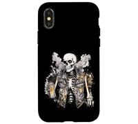 Grunge Rock Skeleton Graffiti Artist Vintage Punk Case for iPhone X/XS
