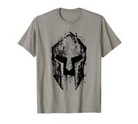 Grunge Spartan Helmet | Vintage Warrior Sketch T-Shirt