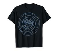 Grunge Spiral Abstract Nature Vintage y2k Earthy Blue Value Graphic T-Shirt