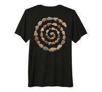 Grunge Stone Spiral 90s Vintage Nature Beach Geology Premium T-Shirt