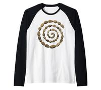 Grunge Stone Spiral 90s Vintage Nature Goblincore Geology Raglan Baseball Tee