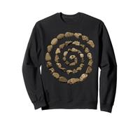Grunge Stone Spiral 90s Vintage Nature Goblincore Geology Sweatshirt
