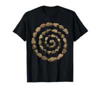 Grunge Stone Spiral 90s Vintage Nature Goblincore Geology T-Shirt