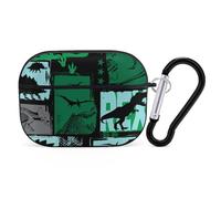 Grunge T-rex Inosaur Headphone Protective Case with Keychain Cute Earphone Case Compatible for Airpods Pro