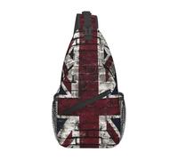 Grunge Uk Flag, Great Britain, Punk Style Distressed Men Women Shoulder Backpack Anti Theft Daypack Multiple Pockets Shoulder Bags For Travel Shopping Business Camping