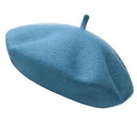 Grunge Wear® Adult Men Women Wool Blend French Style Plain Classic Solid Color Beret Hat, Unisex Soft Warm Outdoor Vintage Artist Hat Beanie Cap (Mint)