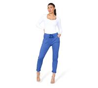 Grunge Wear® Women's Plain Magic Italian Trousers - Ladies Summer Yoga Pants Lagenlook Jogger Active Casual Stretchy Joggers Pant (Royal Blue, 10-14)