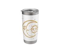 Grunge Witch Goth Aesthetic Crescent Lunar Moon and Sun Stainless Steel Insulated Tumbler