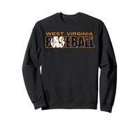 Grunge WV Baseball Mountain State West Virginia Ball Team Sweatshirt