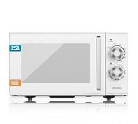 Grunkel Microwave with/without grill, 25 litres, 900W + 1000W Grill 20MG 5-6 power levels, 3 combined modes, 30 min timer, white (with grill)