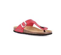 Grunland CC4015 Sara Women's Natural Cork Sandal Mule, Cherry, 5 UK