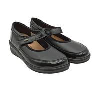 GRUNLAND-NILE Comfort Ballerina Made of Flexible Stretch Material, Elastic Re-Soft Foot Sole Made of Soft and Soft Fur, Adjusted fit and Thick, Elastic fit Black