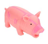 Grunting Latex Squeaker Pig Toy - Pink: approx. 23cm