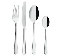 Grunwerg 16BXWDR/C Cutlery Set, Stainless Steel, Silver, 16 Piece Set | Includes 4 table knives, 4 table forks, 4 dessert spoons and 4 teaspoons, providing everything needed for everyday dining.