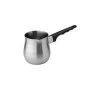 Café Olé S8059/24 Stainless Steel Turkish Coffee Pot Cezve Ibrik Style Traditional Stovetop Coffee Maker 24oz (680ml), Silver,black