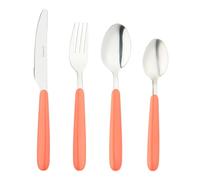 Grunwerg 24BX4311PU 24 Piece Cutlery Set, Stainless Steel, Coral