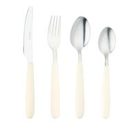 Grunwerg 24BX4311WH 24 Piece Cutlery Set, Stainless Steel, White