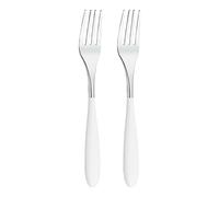 Grunwerg 2TAF650W Yin & Yang Table Forks, 18/10 Stainless Steel, White