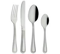 Grunwerg Bead 16 Piece Cutlery Set, 18/0 Stainless Steel