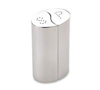 Grunwerg SP-1086M Condimates Mix & Match Interlocking Flavour Creators 2 Piece Salt & Pepper Shakers with Ceramic Gears, Mirror Finish, 10cm, Stainless Steel, Steel