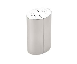 Grunwerg Condimates Mix & Match Interlocking Flavour Creators 2 Piece Salt & Pepper Shakers with Ceramic Gears, Satin Finish, 15cm