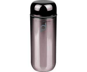 Grunwerg Drink Pod Vacuum Flask 200ml Metallic Black Double Wall LeakProof