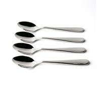 Grunwerg Windsor Carded Espresso Spoons, Stainless Steel, Mirror, 10 x 2 x 1 cm