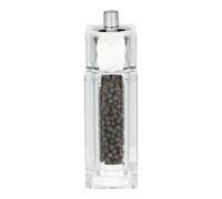 Grunwerg Gmill 13.5cm, Acrylic Combination Pepper Mill & Salt Shaker, Square