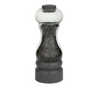 Grunwerg Gmill PET Salt or Pepper Mill with Adjustable Ceramic Grinder, Easy Fill, 16cm, SP-110GY, Grey