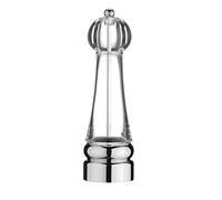 Grunwerg Gmill Stainless Steel & Acrylic Single High Salt Mill, 18cm