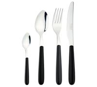 Grunwerg Greenworks 24 Piece Boxed Cutlery Set, Furnace Black