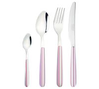 Grunwerg Greenworks 24 Piece Boxed Cutlery Set, Recycled Plastic, Eco-Friendly, Pastel Stripe