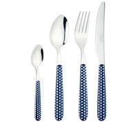 Grunwerg Greenworks 24 Piece Boxed Cutlery Set, Recycled Plastic, Eco-Friendly, Polka Dot