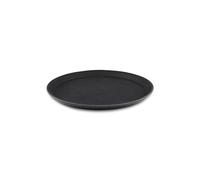 Tuffgrip Super Plastic Rubberized Anti-Skid, Non-Slip Food Tray, Round, 11" / 27cm Diameter, Black