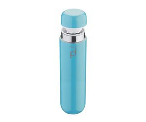 Grunwerg Pioneer Vacuum Insulated Leak Proof Drinkpod Capsule Flask 6 Hours Hot 24 Hours Cold, Blue, 300 ml