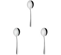 Grunwerg Samba Soup Spoons, 18/0 Stainless Steel, Set of 12 (Pack of 3)