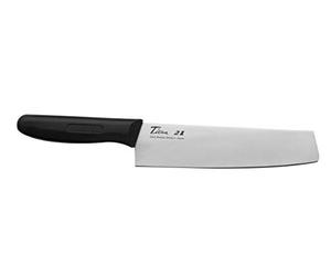 Grunwerg Silver Titan 18cm Vegetable Knife featuring a hybrid mixture of ceramic, titanium and silver - Plain Blade, Non-slip Handle