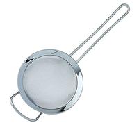 Grunwerg ST-3006 Fine Mesh Strainer with Polished Rim And Handle, Silver, 6-Inch, 15cm Diameter
